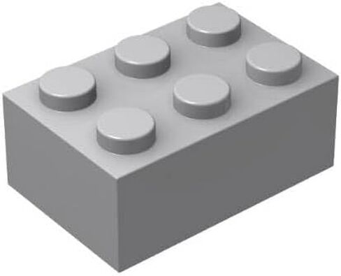 Classic Bulk Brick Block 2x3, 100 Piece Brick 2x3,Compatible with Lego Parts and Pieces 3002, Creative Play Set - Compatible with Major Brands (110 Pcs) (Golden) in Saudi Arabia