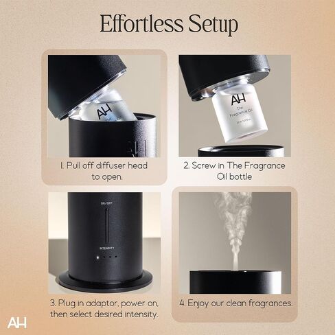 مجموعة Aura House Ultimate Diffuser Kit - موزع هواء بارد ذكي يعمل بالبلوتوث مع زيوت عطرية ومنظف ومعادل - نظام رائحة منزلي كامل وسهل in Kuwait