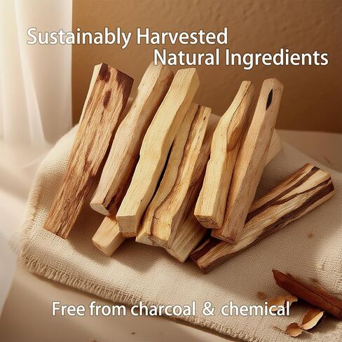 Palo Santo Incense Sticks,Natural Aromatherapy Low Smoke-Clean-Burning-8.3 Inch-1 Hour Burn Time-Yoga-Meditation,30 Sticks in Saudi Arabia