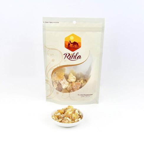 Authentic Premium Frankincense (Natural Chewing Gum) from Soccatra Island - لبان يمني سقطري درجة اولى - Rihla Superfood - 3.5oz (100g) in Saudi Arabia