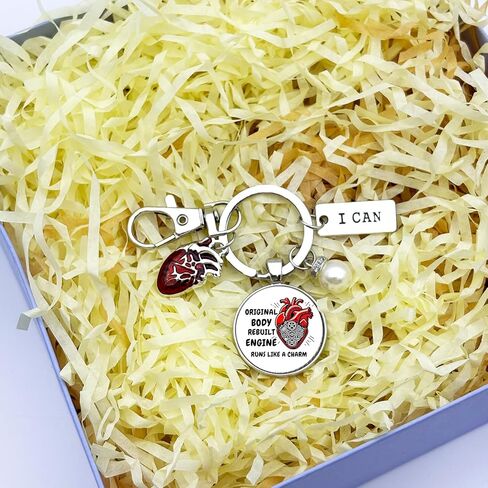 Heart Attack Survivor Gifts for Women Men Cardiac Surgery Inspirational Christmas Motivational Present New Start Keychain for Survivors Transplant Recovery Gifts for Heart Surgery Cardiology Jewelry in Saudi Arabia