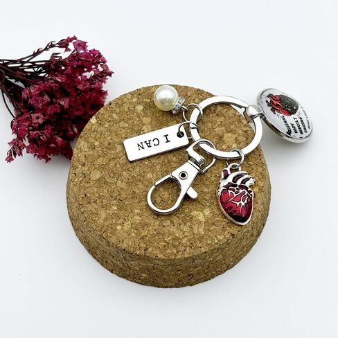 Heart Attack Survivor Gifts for Women Men Cardiac Surgery Inspirational Christmas Motivational Present New Start Keychain for Survivors Transplant Recovery Gifts for Heart Surgery Cardiology Jewelry in Saudi Arabia