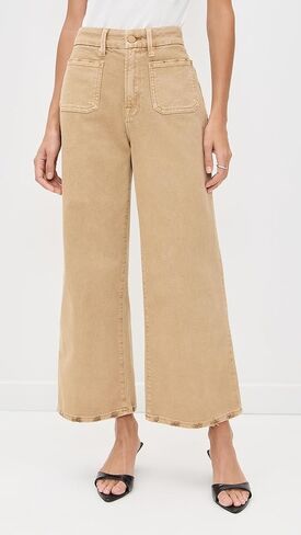 Good American Women's Canvas Palazzo Cropped Pants in Saudi Arabia