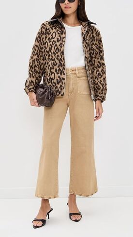 Good American Women's Canvas Palazzo Cropped Pants in Saudi Arabia
