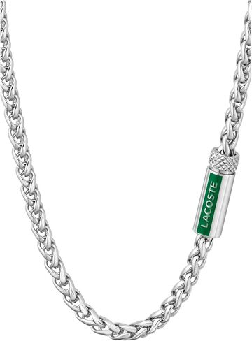 Lacoste Spelt Men's Chain Necklace, Fashionable, Eye-Catching Men's Jewelry in Saudi Arabia