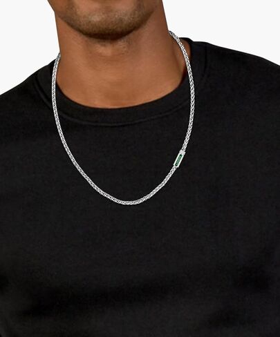 Lacoste Spelt Men's Chain Necklace, Fashionable, Eye-Catching Men's Jewelry in Saudi Arabia