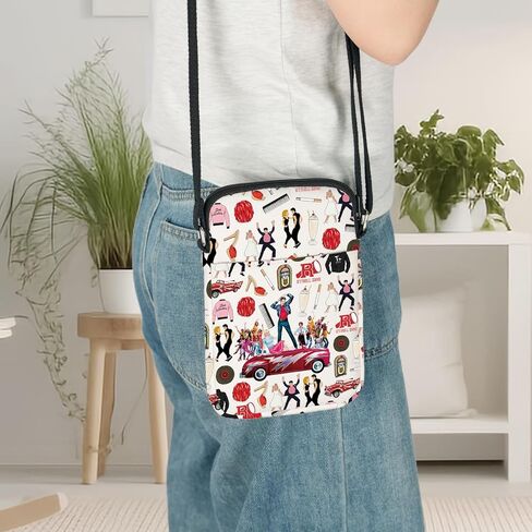 LEVLO Grease Musical Crossbody Bag Danny & Sandy Fans Gift Broadway Grease Shoulder Bag Grease Theatre Merch in Saudi Arabia