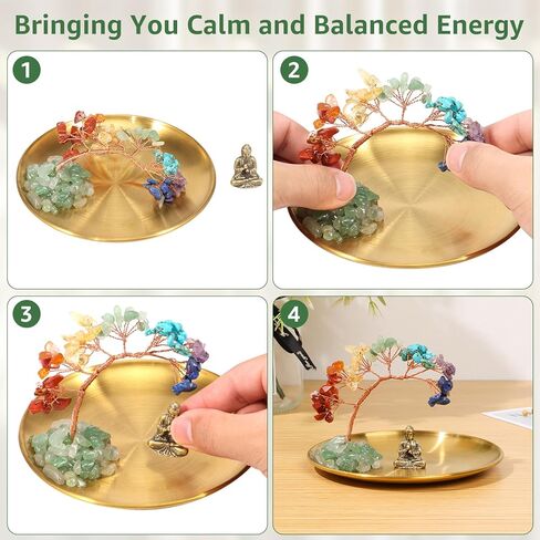 Tree and Buddha Decor Buddha Statue with Tree of Life Handmade and Statue Zen Chakra Decor for Luck Wealth Home Yoga Meditation in Saudi Arabia
