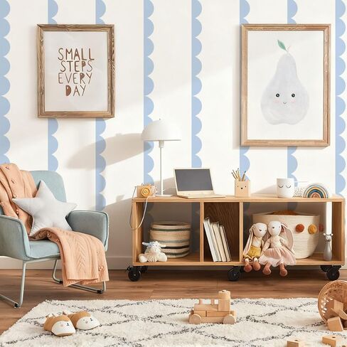 Scallop Border Wall Sticker，Door Edge Scallop Decorative Art Stickers，Scallop Peel and Stick Border，for Nursery, Kids Bedroom Living Room Home Scandinavian Boho Painting Wall Décor. (Light Green) in Saudi Arabia