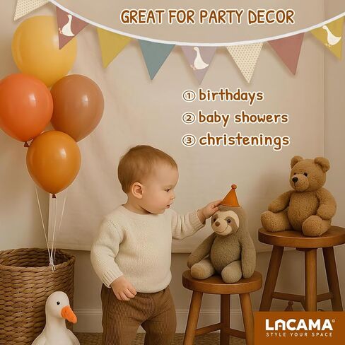 Lacama Goose Birthday Part Decorations，Baby Girls Boys Kids Room Decor, Funny Geese Triangle Bunting Banners for Farm Animal Baby Shower First Birthday Party Decorations，Kidroom in Saudi Arabia