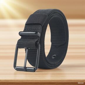 Tactical Belts Men's Outdoor Sport Simple Practical Weave Nylon Canvas Cowboy Pants Women Belt (47Inches Length) in Kuwait