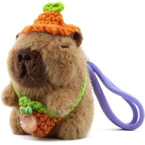Capybara Plush Keychain Cute Capybara Stuffed Animal Gift Capybara Pendant for Backpack Charm Birthday Gift Stocking Stuffers in Saudi Arabia