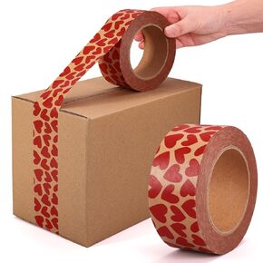 55 Yard Kraft Paper Packing Tape Botanical Leaves Brown Gift Wrapping Tape Waterproof Shipping Tape for Small Business DIY Crafts Box Carton Decor in Kuwait