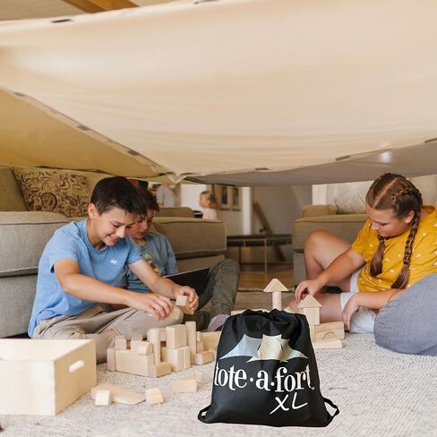 تحمل مجموعة من فورت ستاردر XL Fort Building Kit للأطفال ، 4 Toteafort Toy ، اصنع مسرحًا محمولًا ، ولعب خيمة فتى وفتاة في الهواء الطلق ، لعبة STEM للأطفال ، الأعمار 4 ، 8 ، 12 + in Kuwait