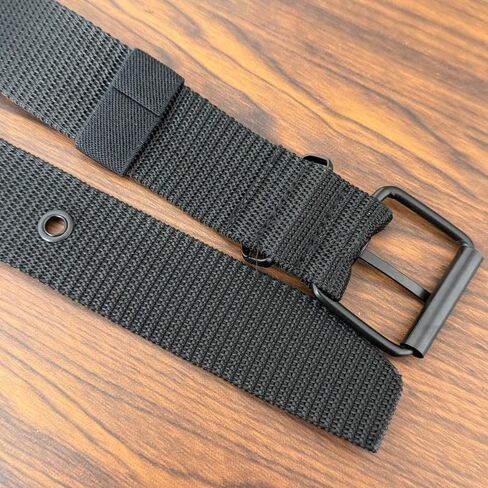 Tactical Belts Men's Outdoor Sport Simple Practical Weave Nylon Canvas Cowboy Pants Women Belt (47Inches Length) in Saudi Arabia