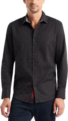Robert Graham Mens Stellman Long Sleeve Woven Button Down Shirt in Saudi Arabia
