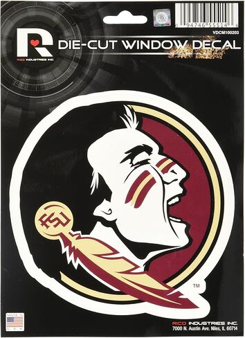 ملصق من الفينيل مقطوع بالقالب من Rico Industries NCAA Miami Hurricanes in Kuwait