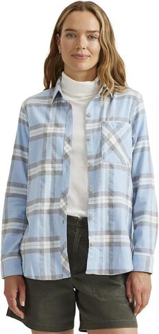 Eddie Bauer Womens Long Sleeve Field Flex Flannel in Saudi Arabia