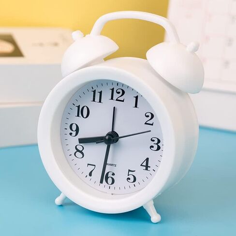 1pc Alarm Clock for Bedroom,Black, 11.5x8x4cm, One AA Battery Operated in Saudi Arabia