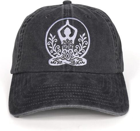 InnoBeta Yoga Gifts for Women, Yoga Instructor Teacher Gifts Cap Embroidered Adjustable Cap for Christmas Grey in Saudi Arabia