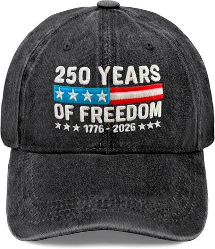 قبعة الولايات المتحدة 250th Years 250th of Freedom قبعات مطرزة 1776-2026 قبعة للنساء قبعات البيسبول in Kuwait