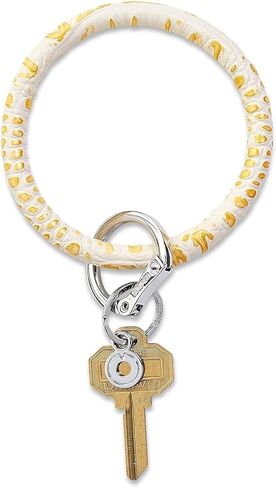 Oventure Leather Big O® Key Ring - سلسلة مفاتيح السوار الأصلية | حلقة مفاتيح أنيقة بدون استخدام اليدين ويمكن تقديمها كهدية للنساء in Kuwait