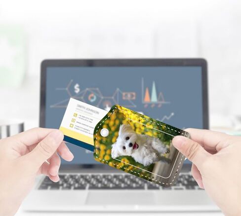 2 حزمة علامة الأمتعة لحقائب السفر تصميم الكلب الأبيض معرف بطاقة حقيبة السفر مع حزام تسميات معرف الأمتعة للحمل على فحص الحقائب حقيبة الظهر ملحقات السفر in Kuwait