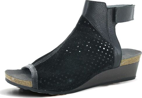 NAOT Women's Oz Sandal Punched Black Suede/Black Lthr Combo 7 M US in Saudi Arabia