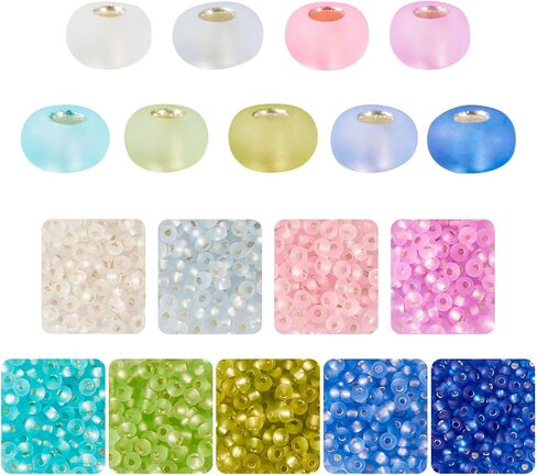 1500Pcs 4mm Lampwork Rondelle Beads 20 Colors Crystal Pony Beads Pastel Seed Beads Bulk for Crafts DIY Friendship Bracelets Earring Beading Jewelry Making Supplies in Saudi Arabia