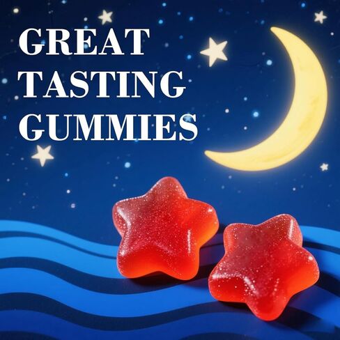 Radiya Natural Sleep Aid Gummies - Effective Melatonin 6 mg Fall Asleep Quickly and Gently in 30 Minutes - Sleep+ Gummies for Adults a Restful Night's Sleep - 60 Count (1pc) in Saudi Arabia