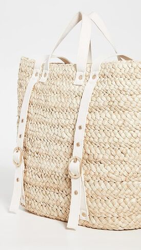 L*Space Summer Days Backpack for Women, Large Straw Travel Bag, Lined Backpack and Adjustable Back Straps, 100% Corn Husk in Saudi Arabia