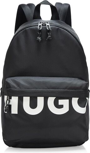 HUGO، حقيبة ظهر Shaun Big Logo Day، أسود سمك السلور، مقاس واحد in Saudi Arabia