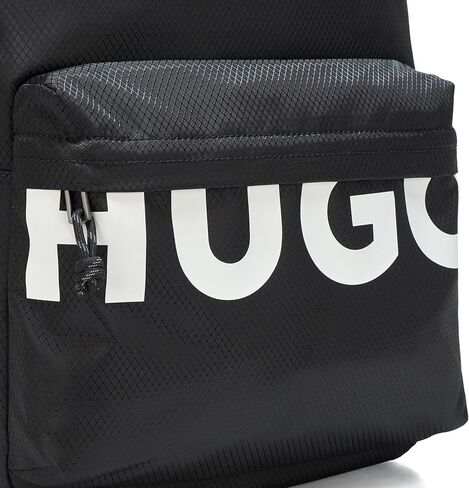 HUGO، حقيبة ظهر Shaun Big Logo Day، أسود سمك السلور، مقاس واحد in Saudi Arabia
