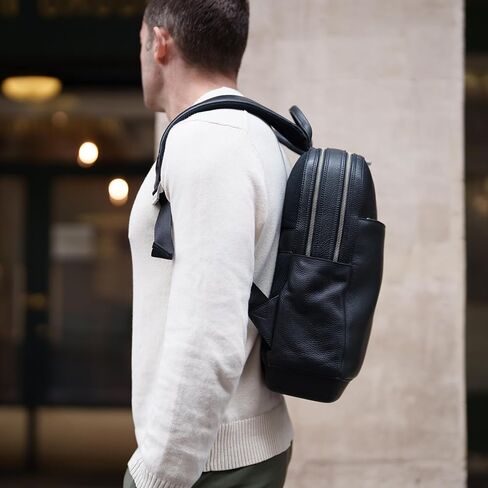 Moleskine Leather Professional Backpack, Classic, Black in Saudi Arabia