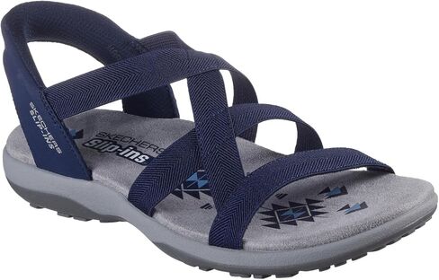 Skechers Women's Reggae Slim-Stretch Flex Hands Free Slip-ins Sandal in Saudi Arabia