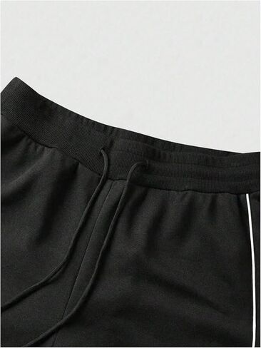 Men's Striped Sweatpants Drawstring High Waisted Wide Leg Trousers Athletic Pants Streetwear in Saudi Arabia