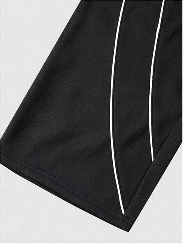 Men's Striped Sweatpants Drawstring High Waisted Wide Leg Trousers Athletic Pants Streetwear in Saudi Arabia