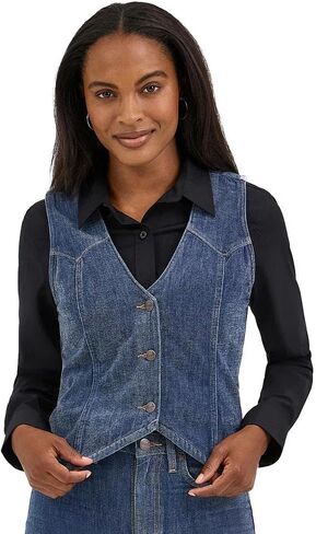 Wrangler Women's Retro Party Denim Vest in Saudi Arabia