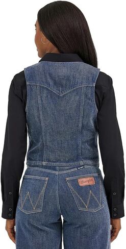 Wrangler Women's Retro Party Denim Vest in Saudi Arabia