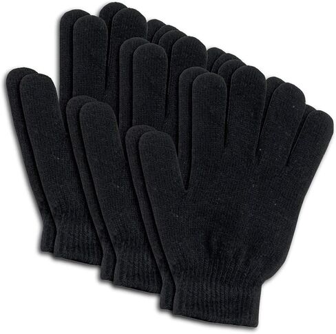 Trail maker 50 Pack Bulk Wholesale Adult One Size Knit Stretch Cold Winter Weather Gloves for Men, Women, Homeless in Saudi Arabia