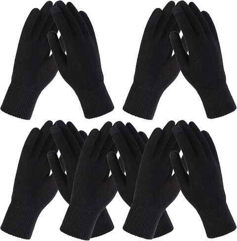 Trail maker 50 Pack Bulk Wholesale Adult One Size Knit Stretch Cold Winter Weather Gloves for Men, Women, Homeless in Saudi Arabia