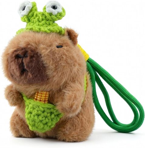Capybara Plush Keychain Cute Capybara Stuffed Animal Gift Capybara Pendant for Backpack Charm Birthday Gift Stocking Stuffers in Saudi Arabia