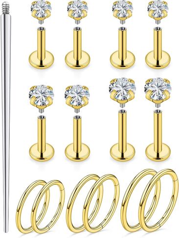18G 16G الشفاه Labret الأنف خواتم ترصيع أقراط مسطحة الظهر 316L الجراحية الصلب ثعبان لدغات الشفاه ميدوسا مونرو خواتم دفع في الغضروف الزنمة اللولب الحلزون أقراط ترصيع 6 مم 8 مم 10 مم in Kuwait