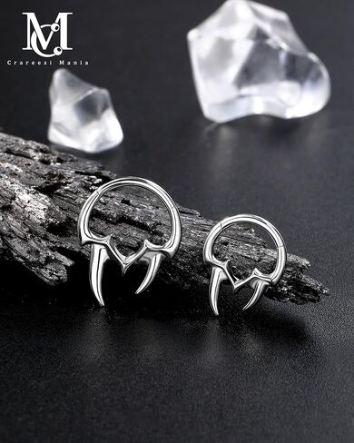 CM Crareesi Mania Spike Septum Rings, Tusk Septum Piercing Jewelry 16G, 316L Stainless Steel Septum Nose Jewelry for Women Men, Daith Helix Cartilage Earring Hoop in Saudi Arabia