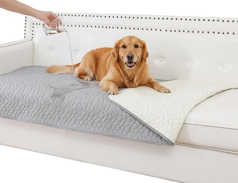 Waterproof Dog Blanket, Washable Anti-Slip Pet Couch Covers for Sofa,Pet Hair Resistant Blankets Bed Chair Furniture Couch Protector for Dogs-30x70,Darkgrey in Saudi Arabia