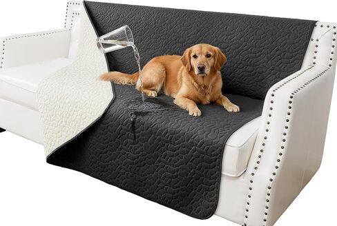 Waterproof Dog Blanket, Washable Anti-Slip Pet Couch Covers for Sofa,Pet Hair Resistant Blankets Bed Chair Furniture Couch Protector for Dogs-30x70,Darkgrey in Saudi Arabia