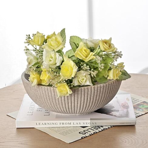 Decorative bowl， 7.7" key bowl for entryway coffee table decor,Modern Handicraft Bowls for Home Decor, Ruffle Decor in Kuwait