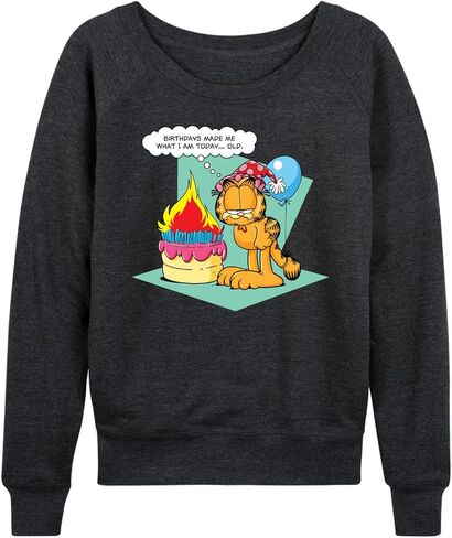 HYBRID APPAREL - Garfield - Birthday's Make Me Old - Women's Lightweight French Terry Pullover in Saudi Arabia