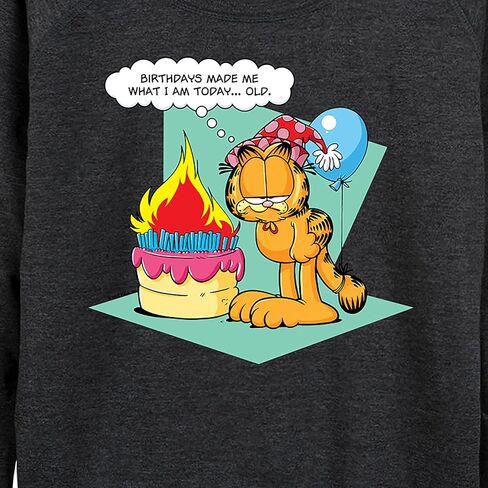HYBRID APPAREL - Garfield - Birthday's Make Me Old - Women's Lightweight French Terry Pullover in Saudi Arabia