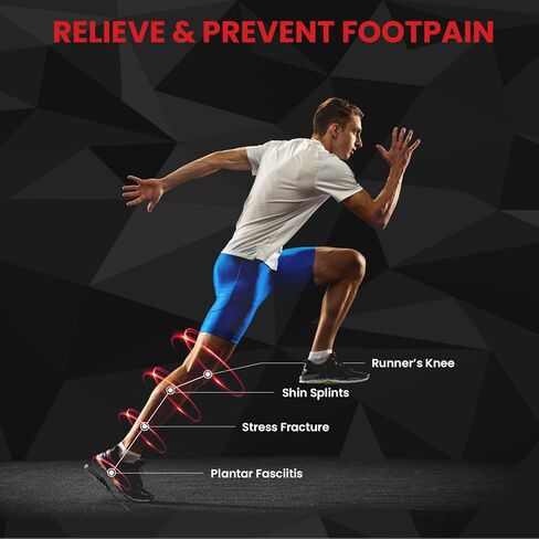 Welnove Insoles for Walking All Day with Arch Support, Walking Insoles for Men & Women for Hiking, Standing All Day, Plantar Fasciitis, Foot Pain-L in Saudi Arabia
